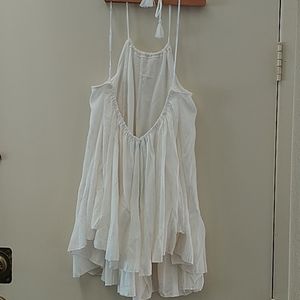 White backless lulu's mini dress